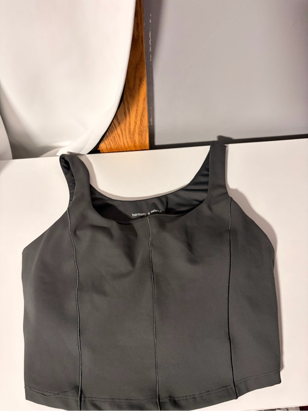 Harmony & Balance Set, Black Athletic Top and Shorts